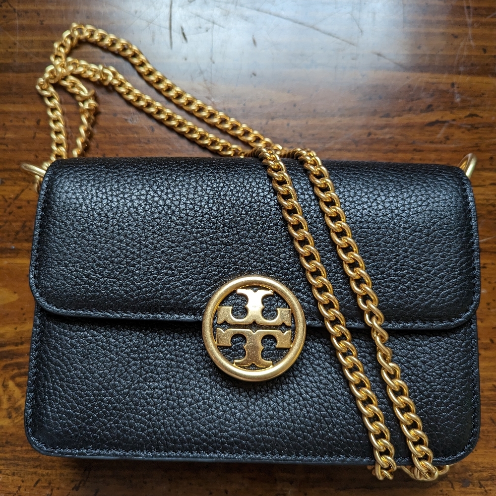 Tory Burch Olivia Pebble leather black bag